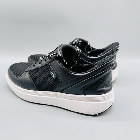 Kizik Shoes Womens 10 Black Brisbane Slip On Sneakers Lace Up Mesh Hands Free - Picture 6 of 13